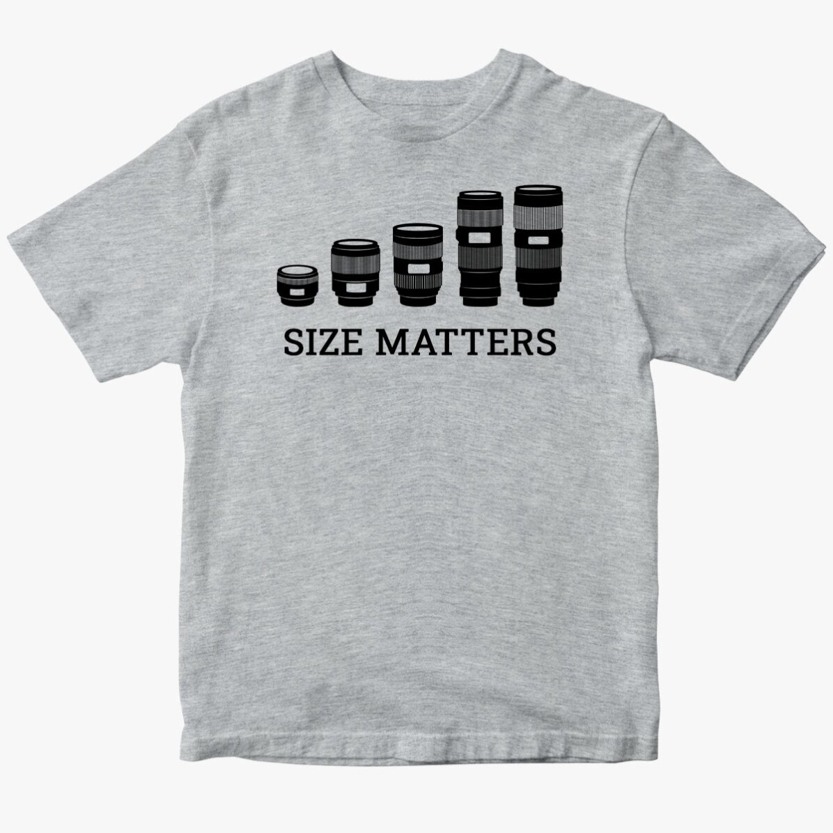 Camiseta de algodón personalizada para fotógrafos - Size Matters