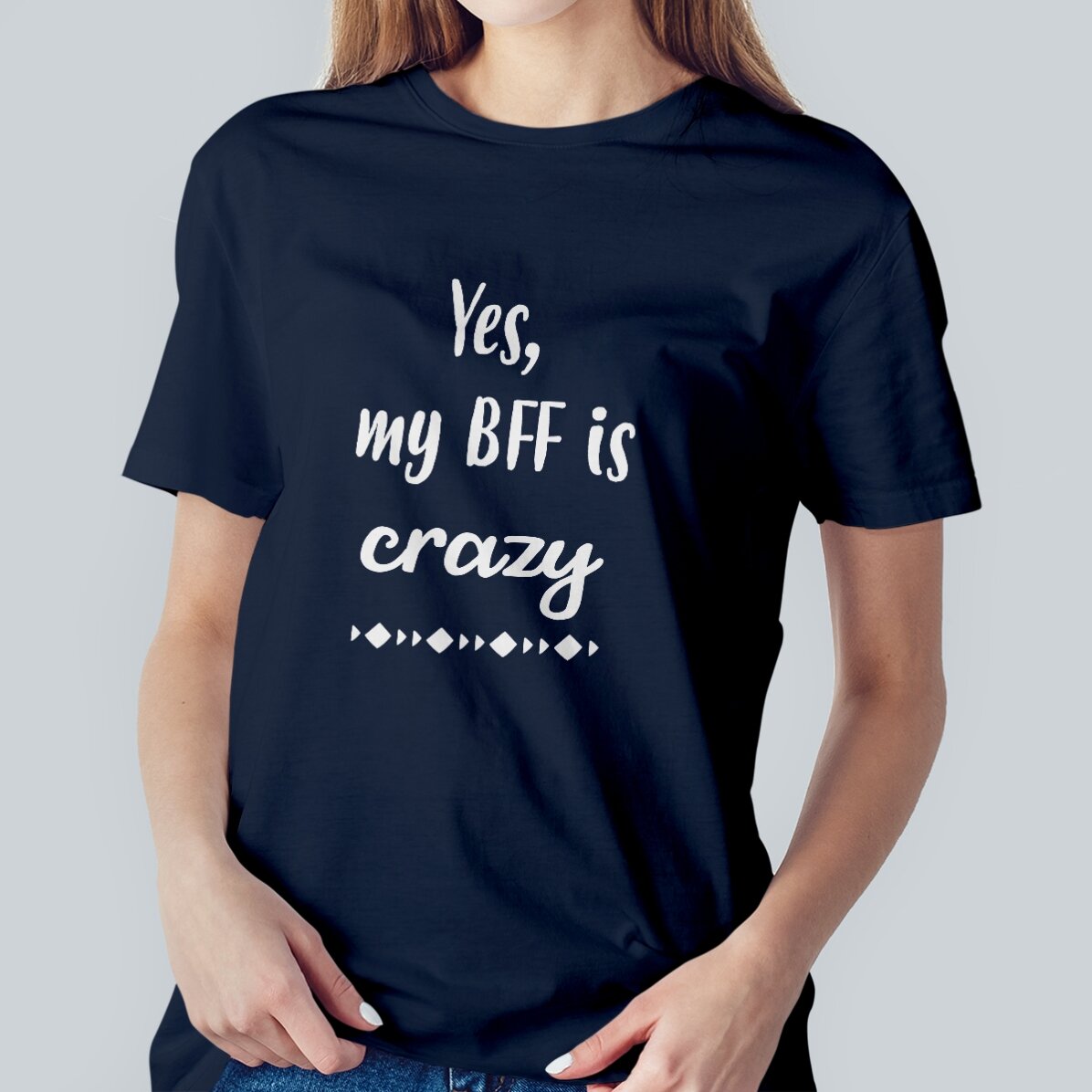 Camiseta personalizada con texto - Crazy BFF
