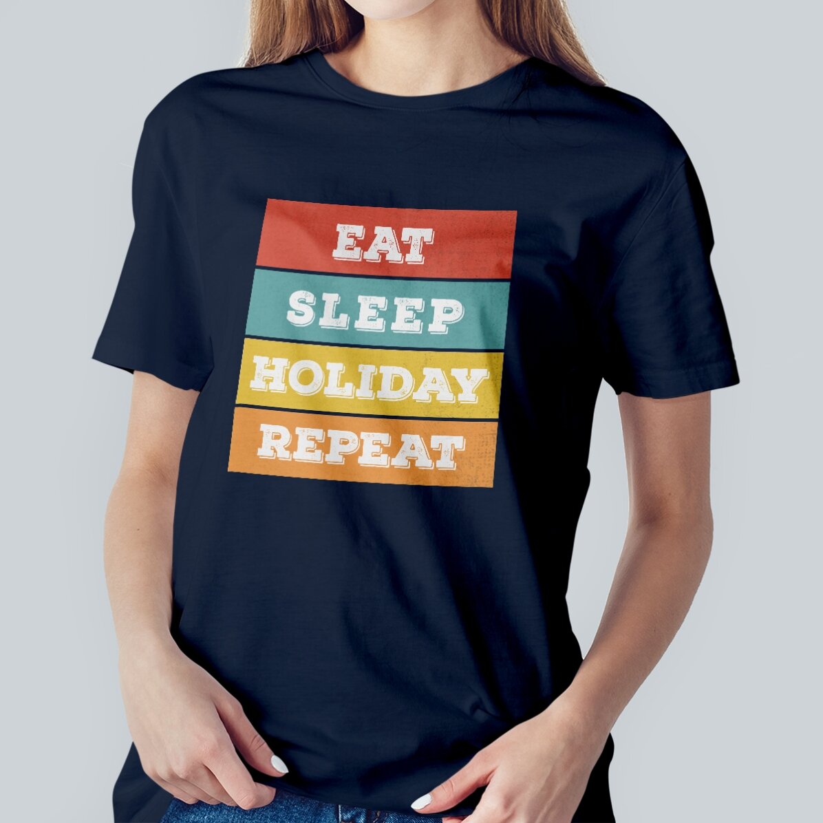 Personalised T-shirt with text - Eat. Sleep...