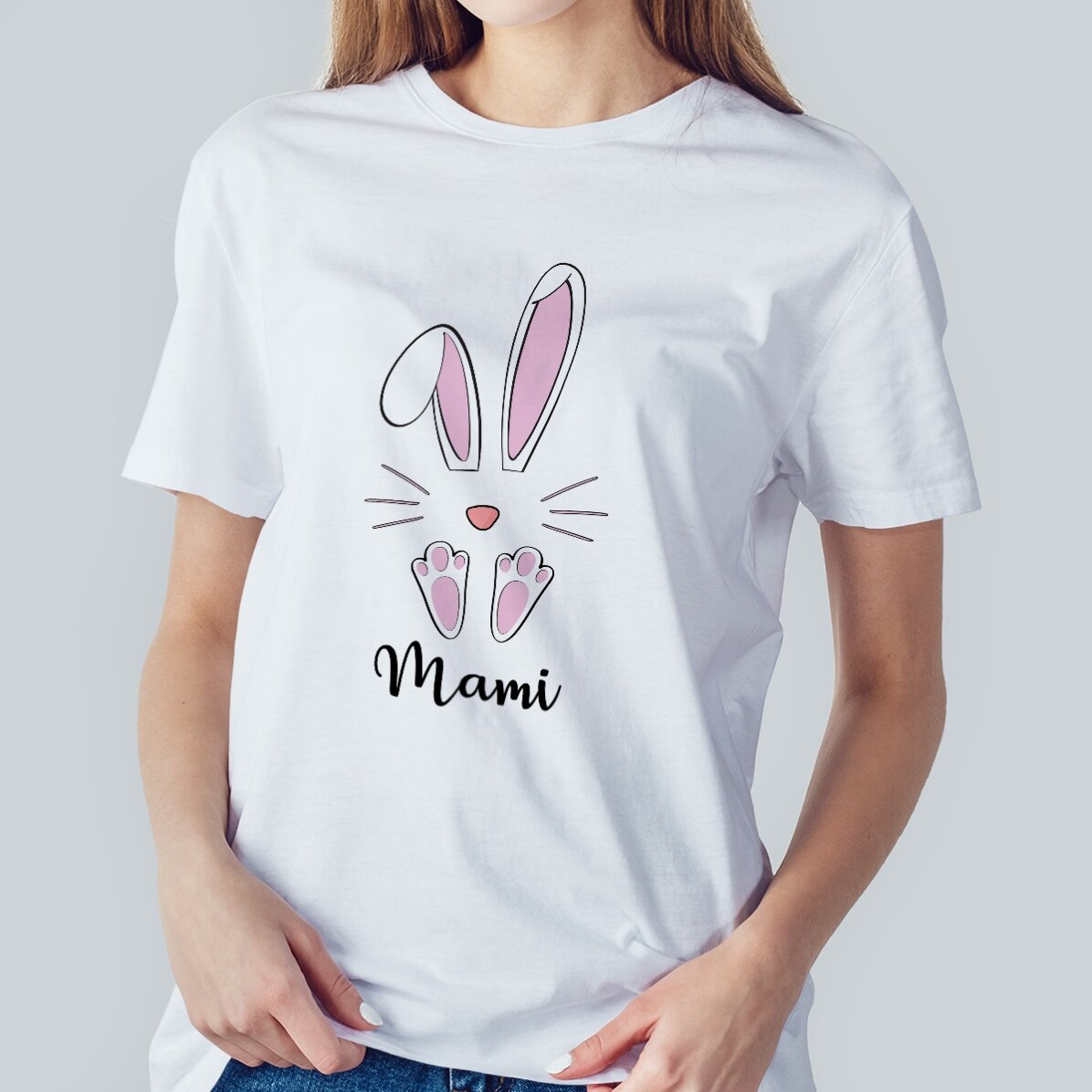 Camiseta personalizada con texto - Conejo
