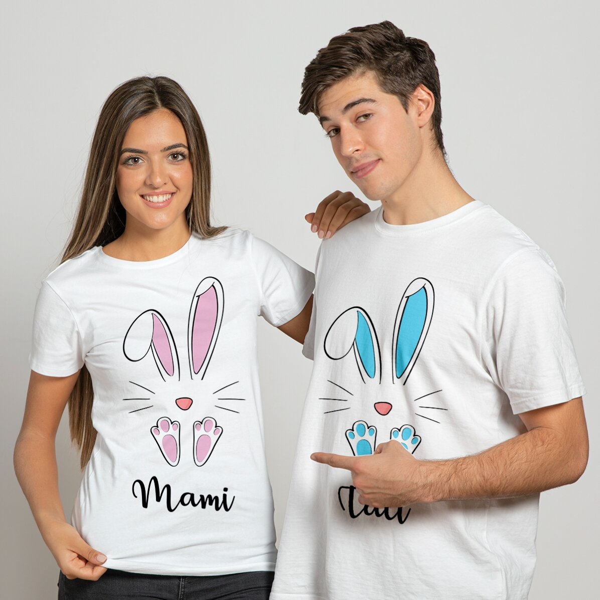 Camiseta personalizada con texto - Conejo