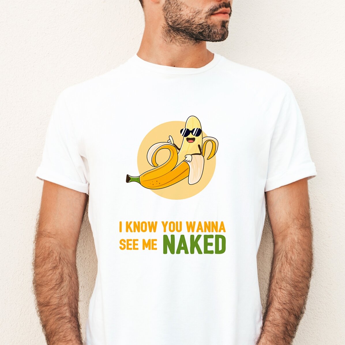 Personalised T-shirt with text - Naked Banana