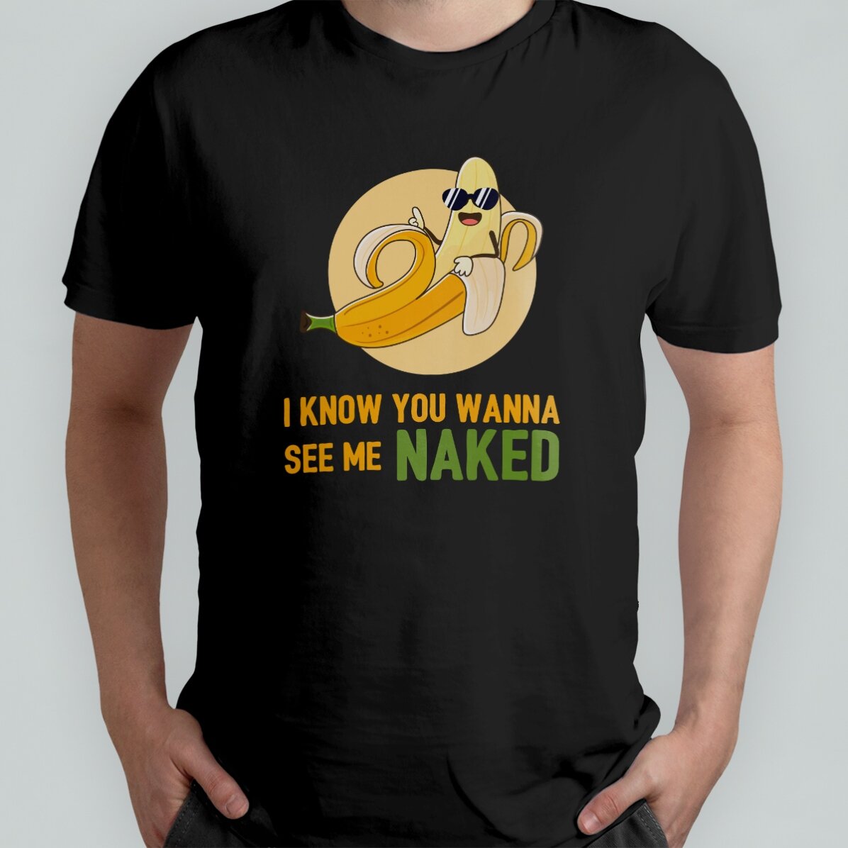 Personalised T-shirt with text - Naked Banana
