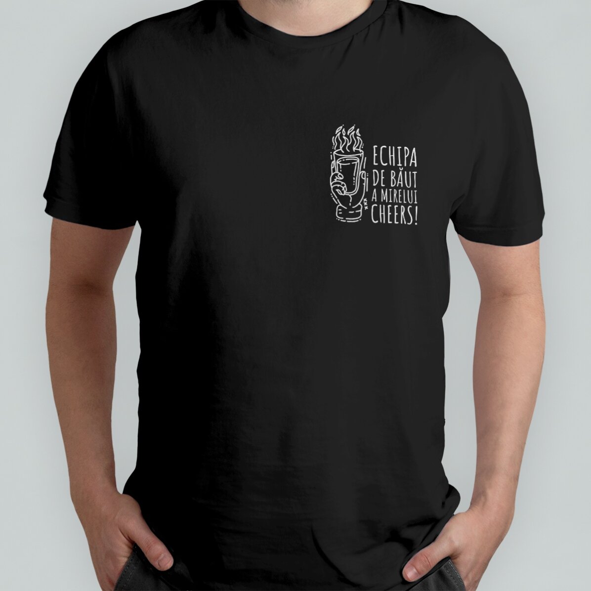 Camiseta personalizada con texto para la despedida de soltero - El equipo del novio