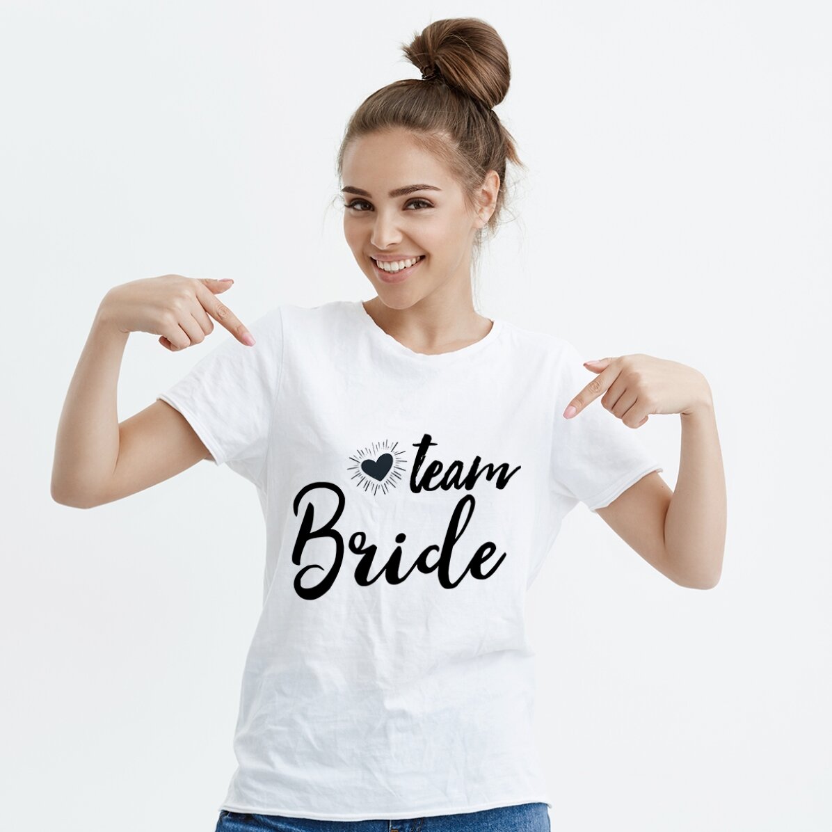 Camiseta personalizada con texto - Team Bride