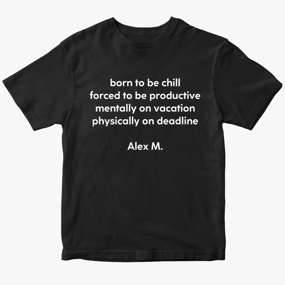 Camiseta personalizada con texto
