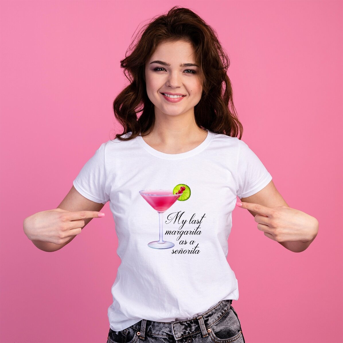 Camiseta de algodón personalizada para la futura novia - Margarita