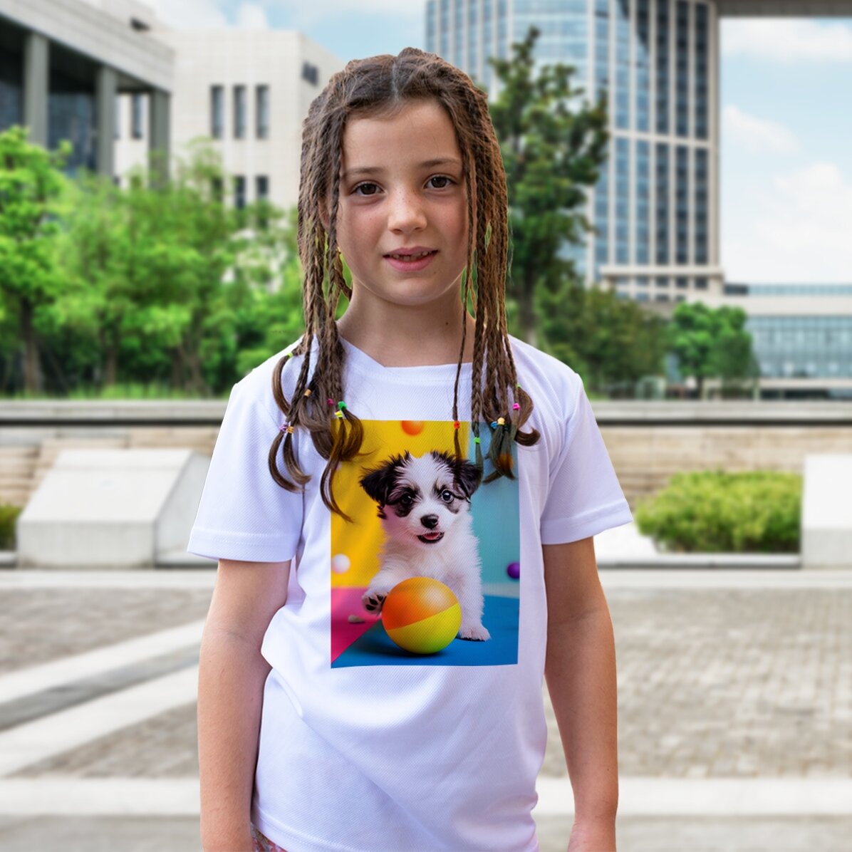 Camiseta deportiva para niños personalizada con una foto de retrato
