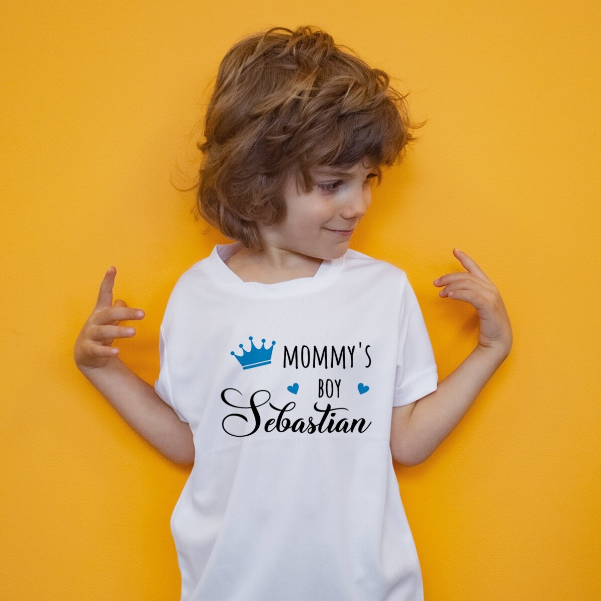 Camiseta deportiva para niños personalizada con texto - Especial