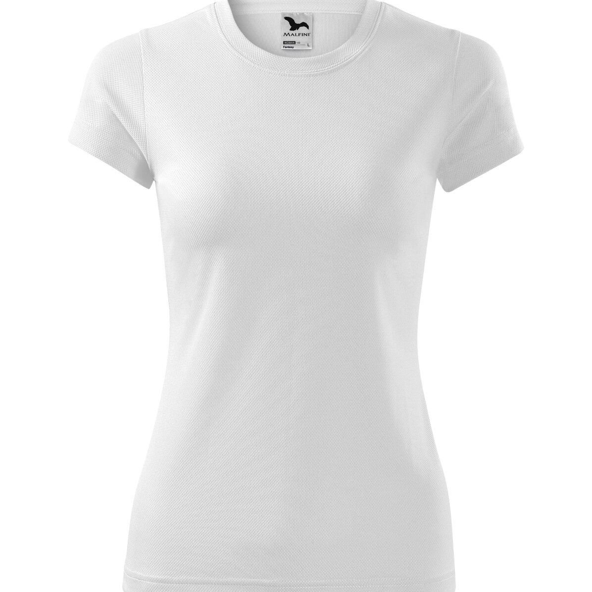 Camiseta deportiva personalizada con logotipo en formato horizontal