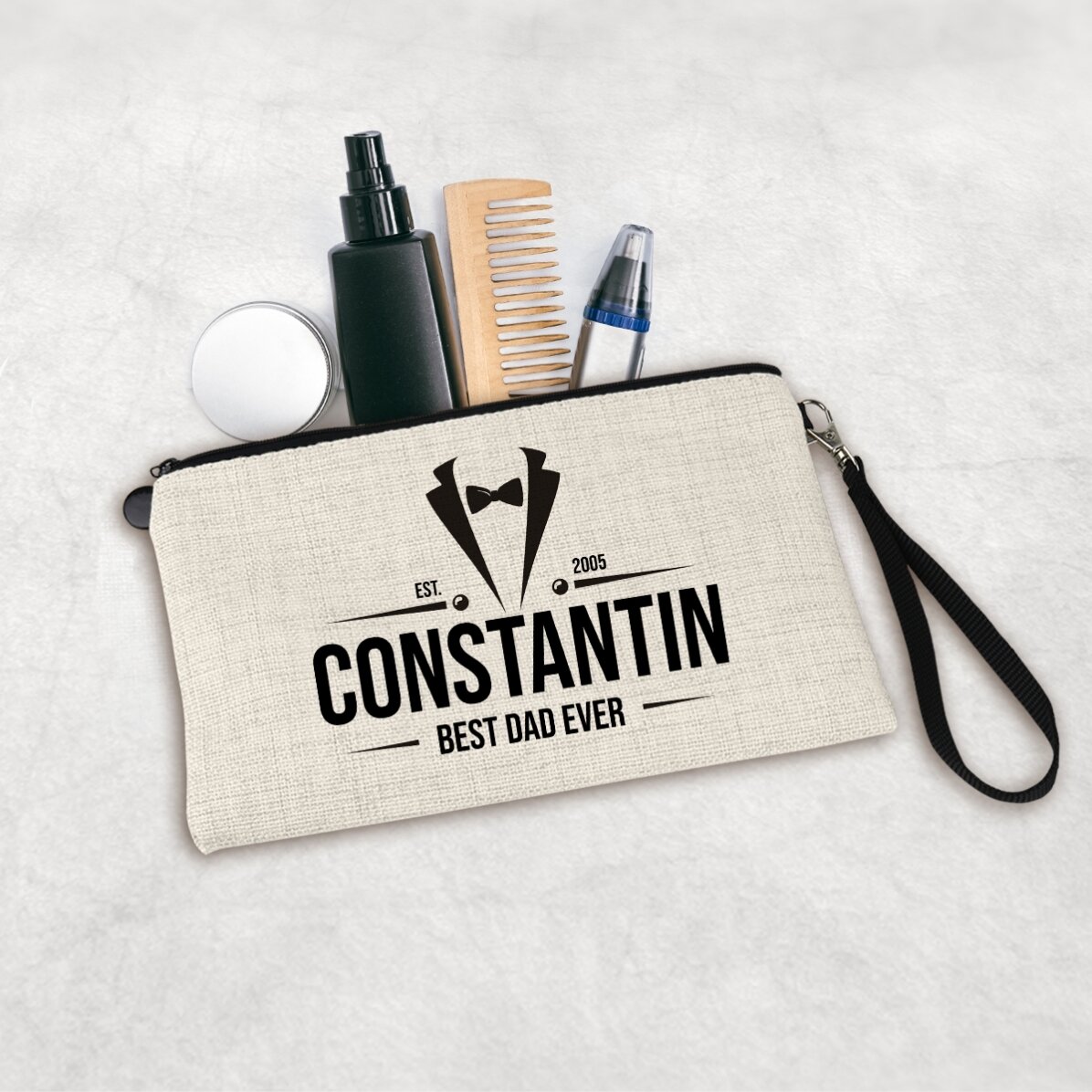 Set de accesorios para hombre personalizado con texto - Elegante