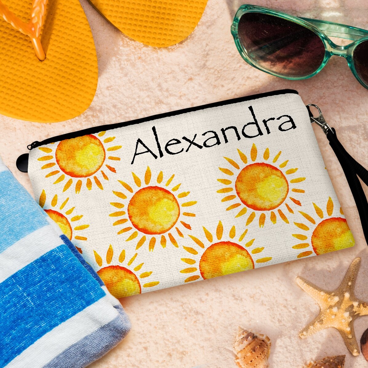 Set de accesorios personalizado con nombre - Sun is up / Sol