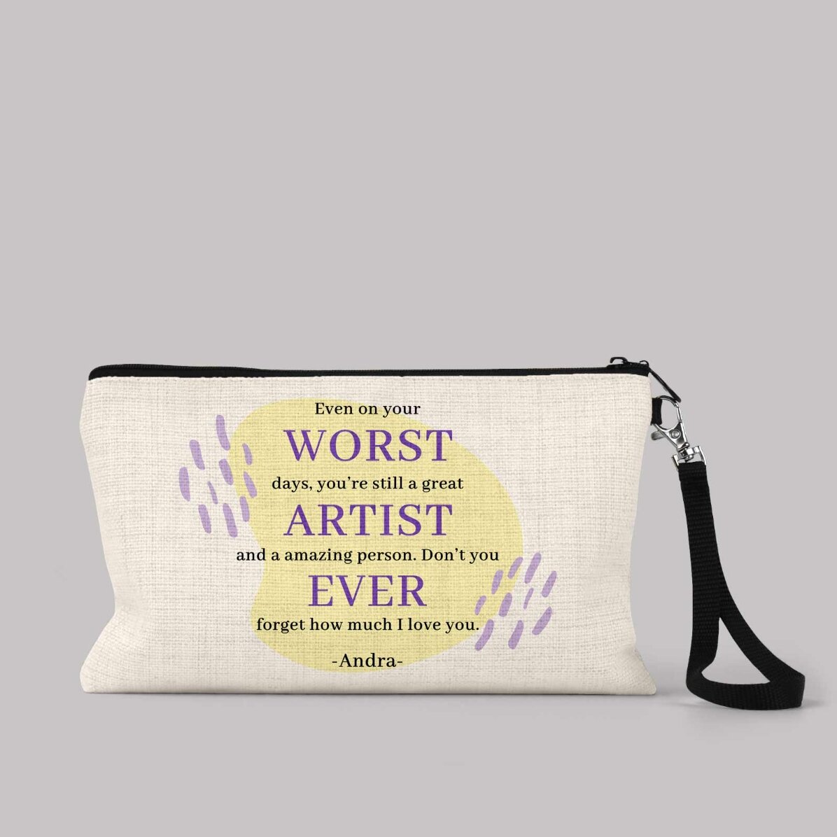 Set de accesorios personalizado con texto - Artista