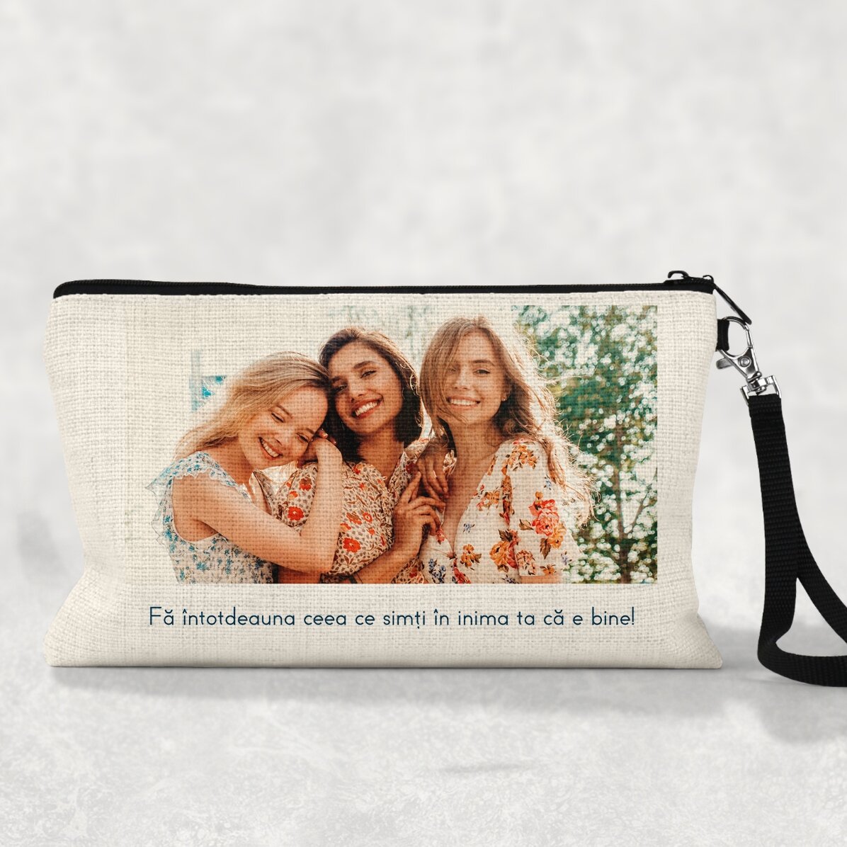 Set de accesorios personalizado con texto y una foto