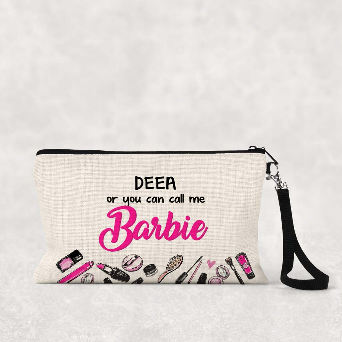 Set de maquillaje personalizado con texto - Barbie