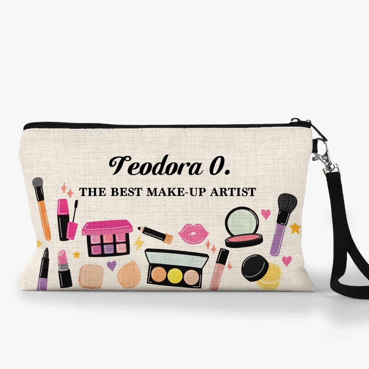 Estuche de maquillaje personalizado con texto - My Survival Kit