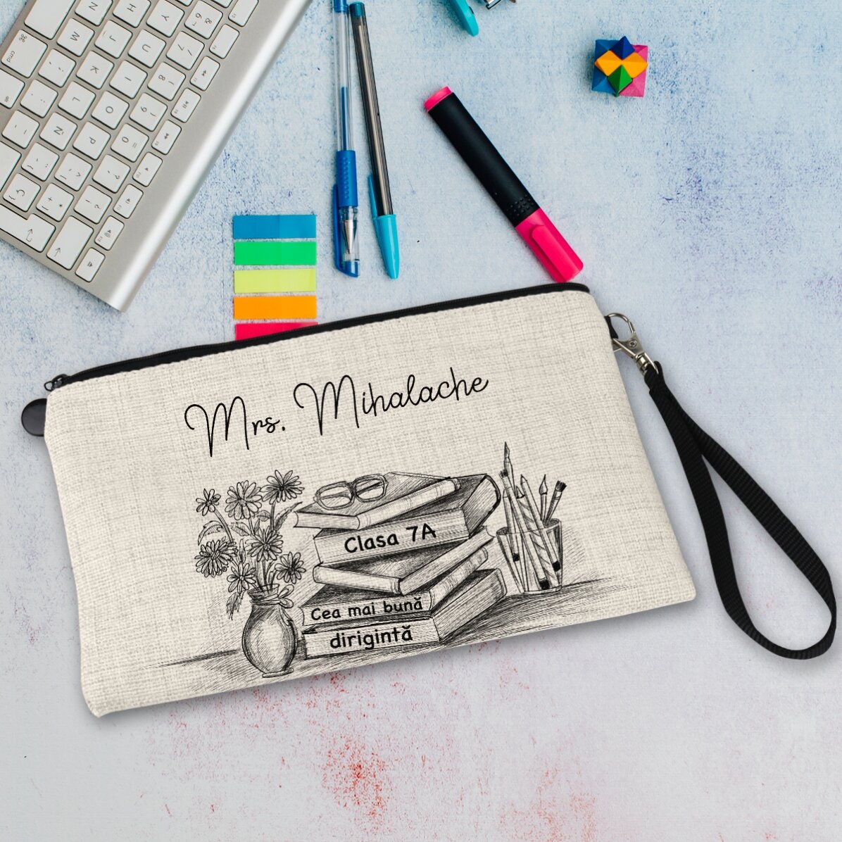 Kit para profesores personalizado con el texto «Best teacher»