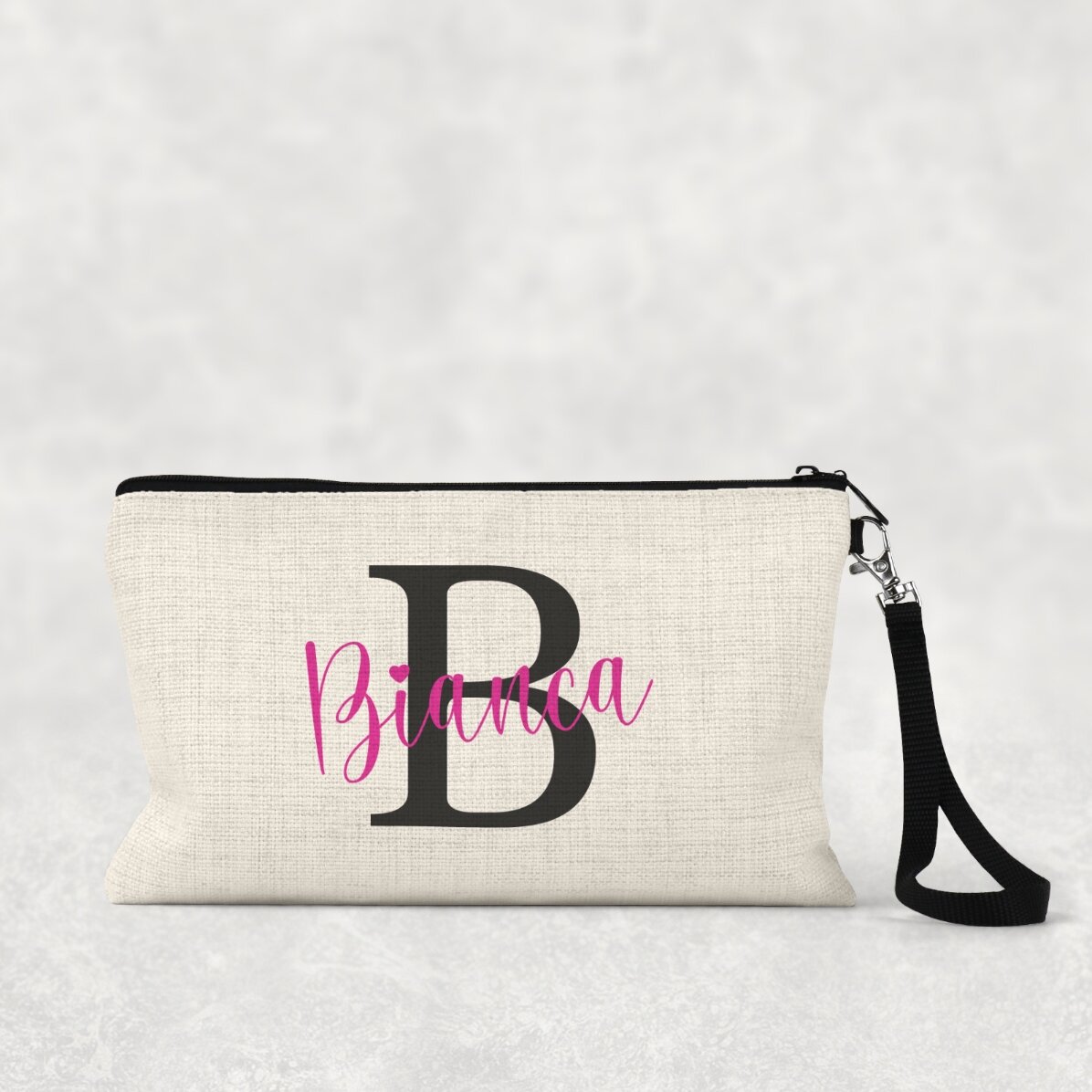 Estuche escolar personalizado con la inicial y el nombre