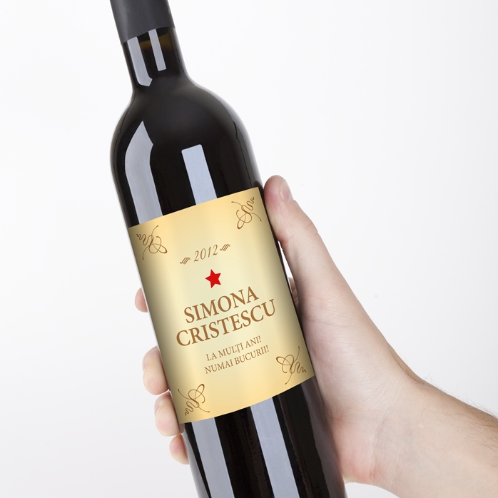 Vino personalizado - Classic Birthday
