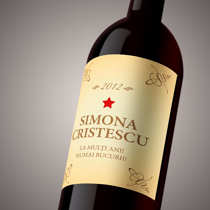 Vino personalizado - Classic Birthday