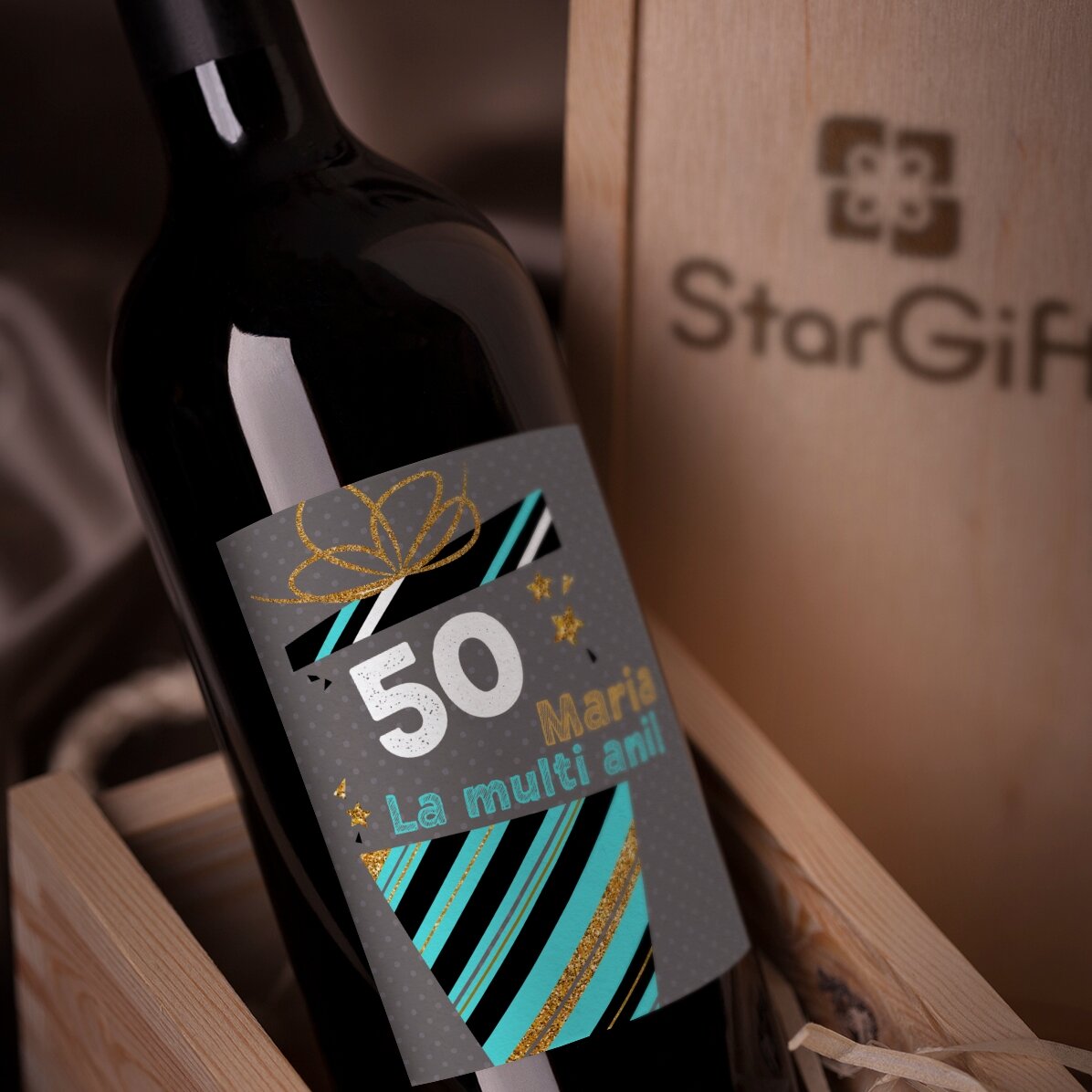 Vino personalizado con mensaje - Regalo de cumpleaños