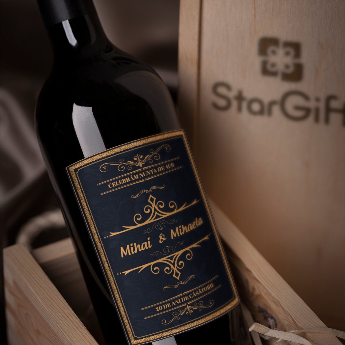 Vino personalizado con texto - Celebración