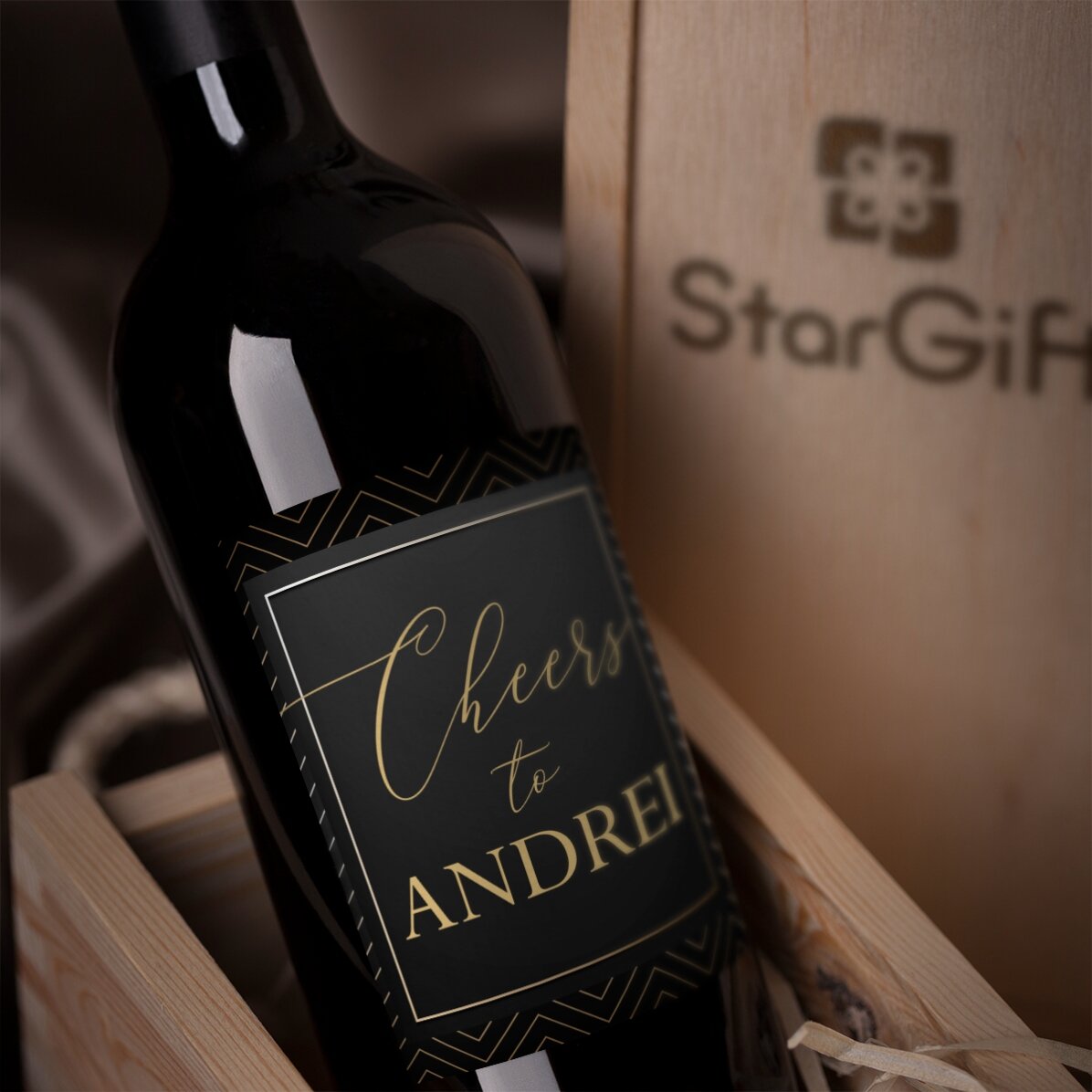 Vino personalizado con texto - ¡Salud por...