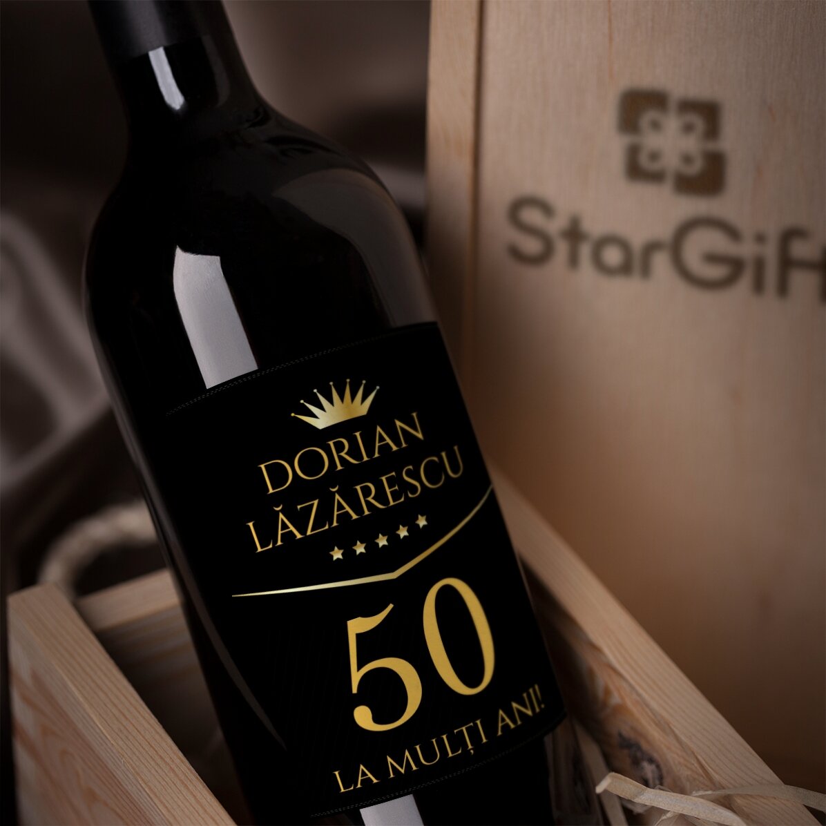 Vino personalizado con mensaje de cumpleaños - Regalo Premium