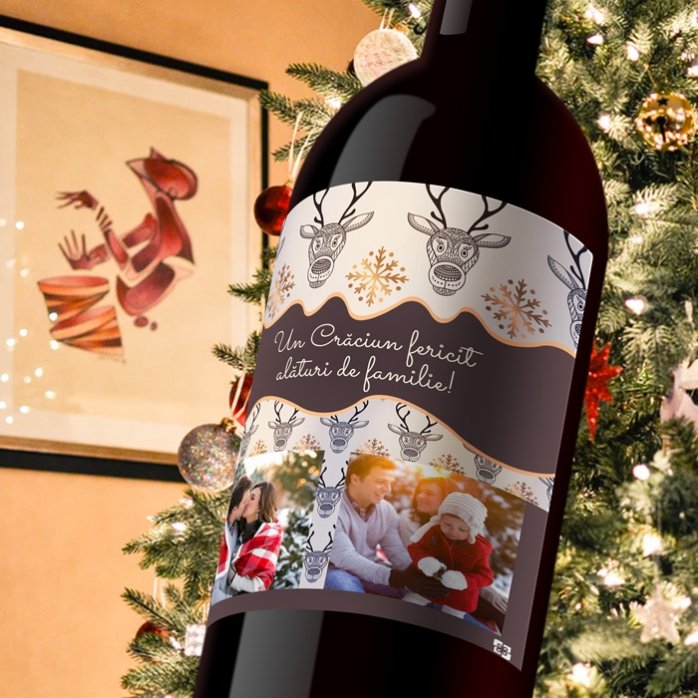 Vino personalizado «Golden Antlers»