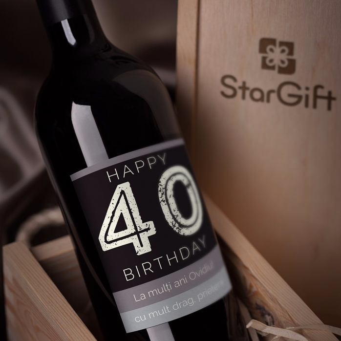 Vino personalizado - Feliz cumpleaños