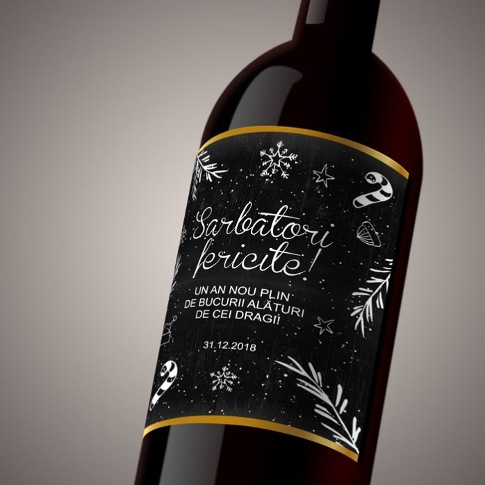 Vino personalizado - Christmas Time