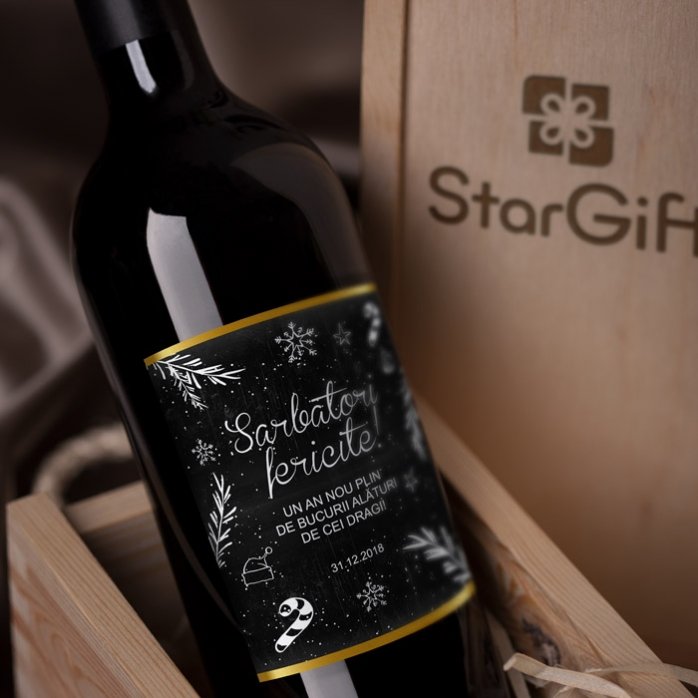 Vino personalizado - Christmas Time