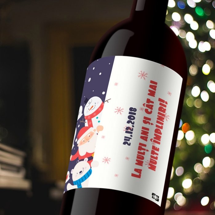 Vino personalizado - Papá Noel