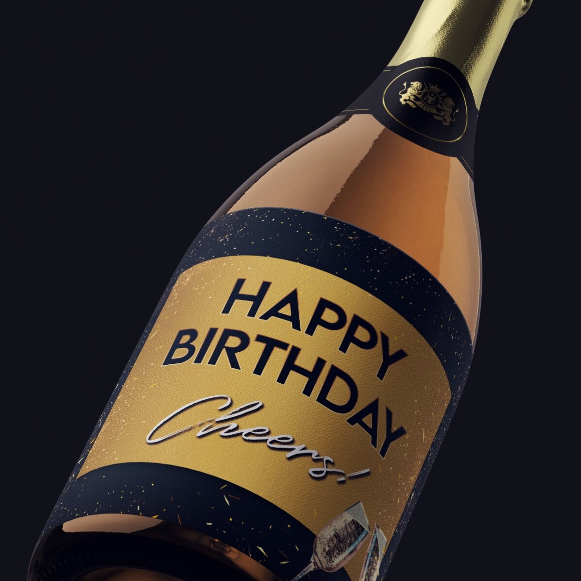 Vino espumoso personalizado - Fiesta de cumpleaños
