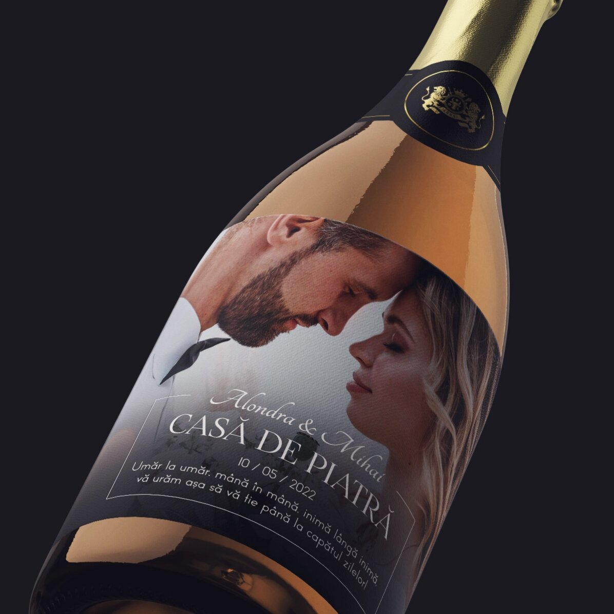 Vino espumoso personalizado con mensaje y foto - Novedades